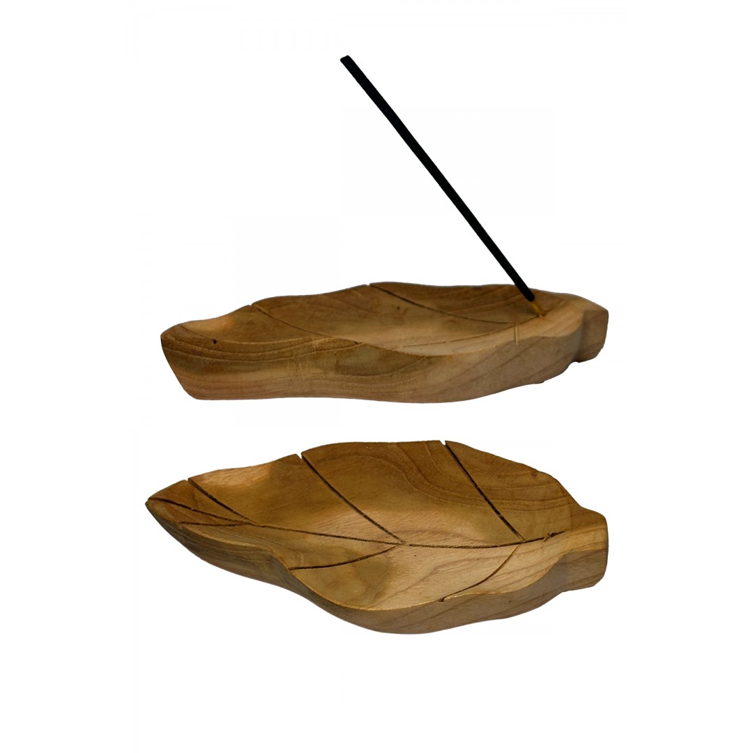 Yaprak temalı dekoratif çubuk tütsülük modeli