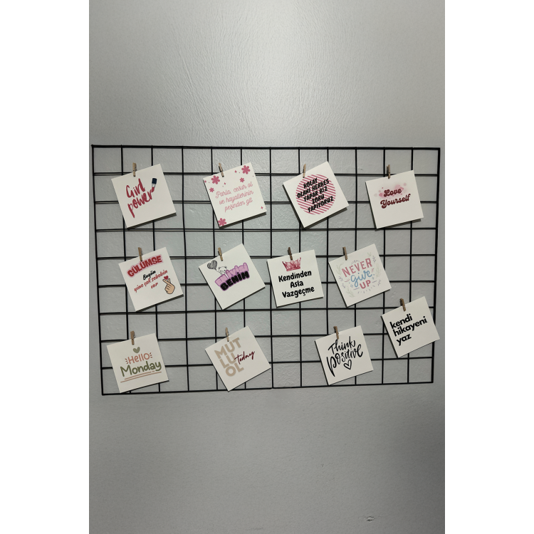 12 Adet Pano için Motivasyon Kartları