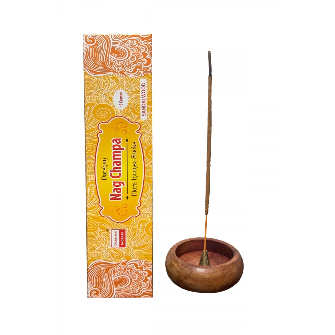 Darshan Nag Champa Doğal Sandal Ahşap Tütsü